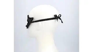 black sequin venice eye mask 00194