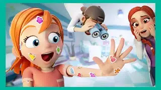May STiCKER POX si Adley ang Cartoon!! Brave Doctor visit for 2 Shots from Dr Dad! bagong 3D!