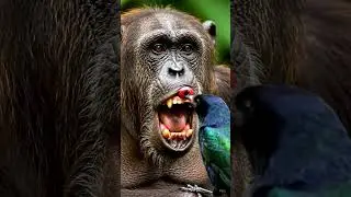 The doctor bird relieves the monkey's pain.