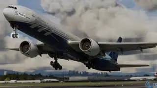 Full takeoff sequence PMDG 777-300ER at DTW