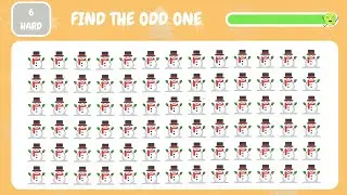 Find the Odd One Out - Christmas Edition 🎅🎁🎄 | Hard Level