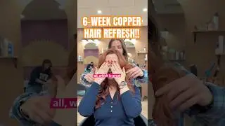 You all told me copper hair would be a b%#$ to keep! 😂 #copperhair #redhair #salon
