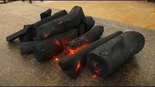 Restore Charred Tree Stumps From The Ashes And Combine Them With Epoxy Glue