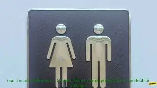 1005006173073566 1PC Bathroom Acrylic Mark Label Removable Back Self Adhesive Toilet WC