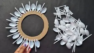 Easy plastic spoon 🥄 wall hanging craft ideas for home decoration/Diy wall hanging craft ideas 