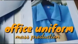 pattern and cut office uniform mass production