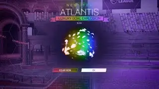 I GOT THE *NEW* BLACK ATLANTIS GOAL EXPLOSION IN ROCKET LEAGUE! | BEST GOAL EXPLOSION!
