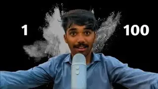 ASMR Fast and Aggressive 1 to 100 Mouth Sounds😌