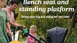 Graco Ready2Grow LX 2.0 Double Stroller Features Bench Seat and Standing Platform Options, Clark