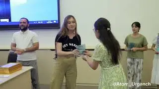 ⚛️“ATOM” o’quv markazi TTAUF da yakuniy taqdirlash marosimi