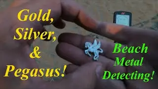 Amazing Gold & Silver Found! Beach Metal Detecting!