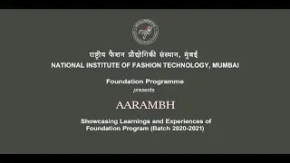 Foundation Programme 2020 - 2021 NIFT Mumbai