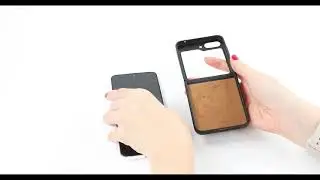 Samsung Galaxy Z Flip 5 Leather Snap-on Case