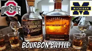 Ohio State Michigan Bourbon tasting battle review - Ohio State vs Michigan