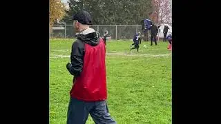 Kids soccer games in Seattle 🥴⛈️