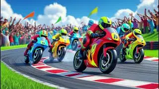 Bike Race Song: Colors of the Bikes | Nursery Rhymes & Kids Songs