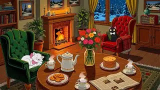 Lost in Silent Snowy Winter Night and Soft Vintage Oldies with Cozy 1950s Ambience for Unwind &Sleep