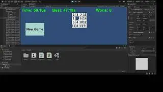 Unity Brain memory booster sliding puzzle game of 15 4x4 demo game asset