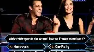 Shahrukh khan KBC with Salman khan   Katrina eng subs part