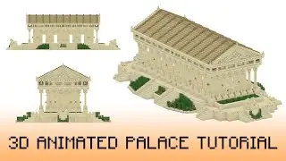 3D Animated Minecraft Desert Palace Tutorial
