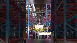 Very Narrow Aisle Forklift at the loading site