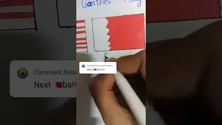 Bahrain flag🇧🇭 #shorts #ytshorts #art #countryflag #viral