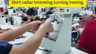 How to handle the sharp angle of the shirt collar in international larger garment factory