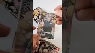 Demon Slayer unbox therapy wafer card #animeshorts #amine #shorts #viral #unboxing #japan #jojo #wow