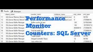 Introduction to SQL Server Performance Counters