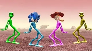 Alien dance VS Funny alien VS Dame tu cosita VS Funny alien dance VS Green alien dance VS Dance song