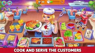 Cooking Restaurant Food Games. Episode one. And part one. Departure. And gameplay | Naughter7u7YT FF