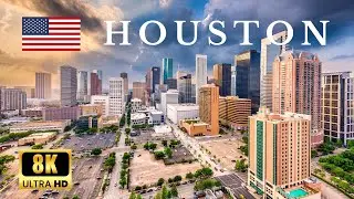 ▶️  HOUSTON, Texas | USA 🇺🇸 | by Drone Footage | 8K ULTRA HD