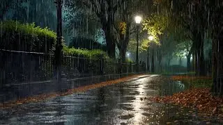 💤 Calming Rain Sounds at Night | Gentle White Noise to Help You Sleep Soundly and Reduce Anxiety 🌙