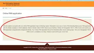 we are unable to proceed with your online pan application due to mismatch Problem Kaise Thik Kare