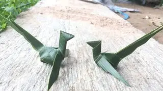 How To Make A Bird From Coconut Leaves? | Khmer Traditional | Cambodia