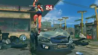 Sakura vs Carro Bonus Stage Street Fighter 4 Gameplay