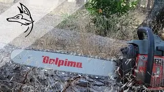 Prowadnica z łańcuchem dolpima na pilarce PS180