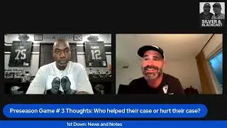 Raiders 53-Man Roster Predictions, AOC Injury Update, & Cut Day Fallout | Silver & BlackCast