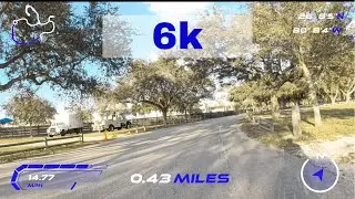 Insta360Ace 6k with gps preview remote mounted to a bike