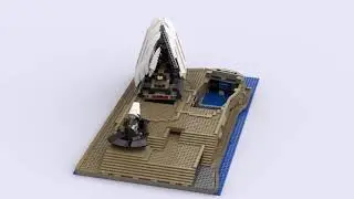 Lego Sydney Opera House&trade; 10234 assembling, generated by Bricklink Studio 2.0