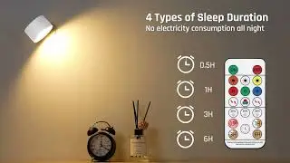 Lightess 19-Color Adjustable LED Wall Sconce: 360&deg; Rotating, Touch & Remote Control