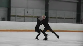 Silver American waltz ice dance passed by Diana Nightingale partnered by Rob R. Dec 2019 @ Hayden