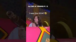 Dad does my voiceover- amusement park ver. | KHUSHIFIED #funnyshorts #dadvoiceover #dayinmylife