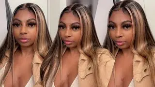 balayage 13X6 lace 22 inch body wave wig 180% density link in bio megalookhairofficial