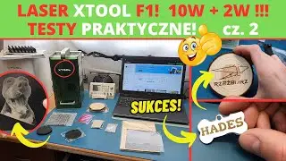 Laser xTool F1 - first test in practice + how to use XCS and engraving plastic in IR!