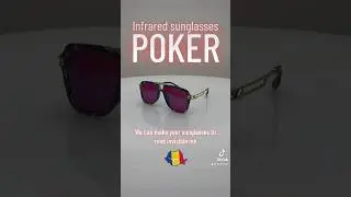 Infrared sunglasses poker cheating device that read invisible ink on the back playing cards marked