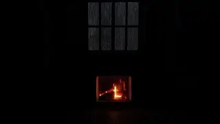 ⛈️ Storm Outside the Lodge | Gentle Rain, Rolling Thunder & Fireplace Crackling for Sleep 🔥