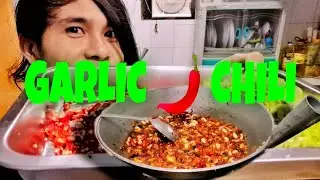 CHILI GARLIC OIL w/ BLACK BEANS AND PEANUTS