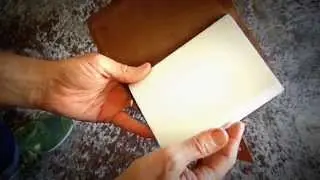 Leather Blank Book A6 Size, Closes with Clasp