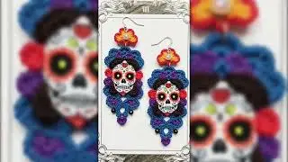 crochet, clay, wire wrap, 3d print earrings and necklace designs